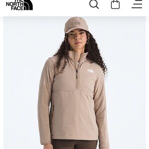 The North Face Mountain Sweatshirt 3.0 Pullover-Olive, not white.